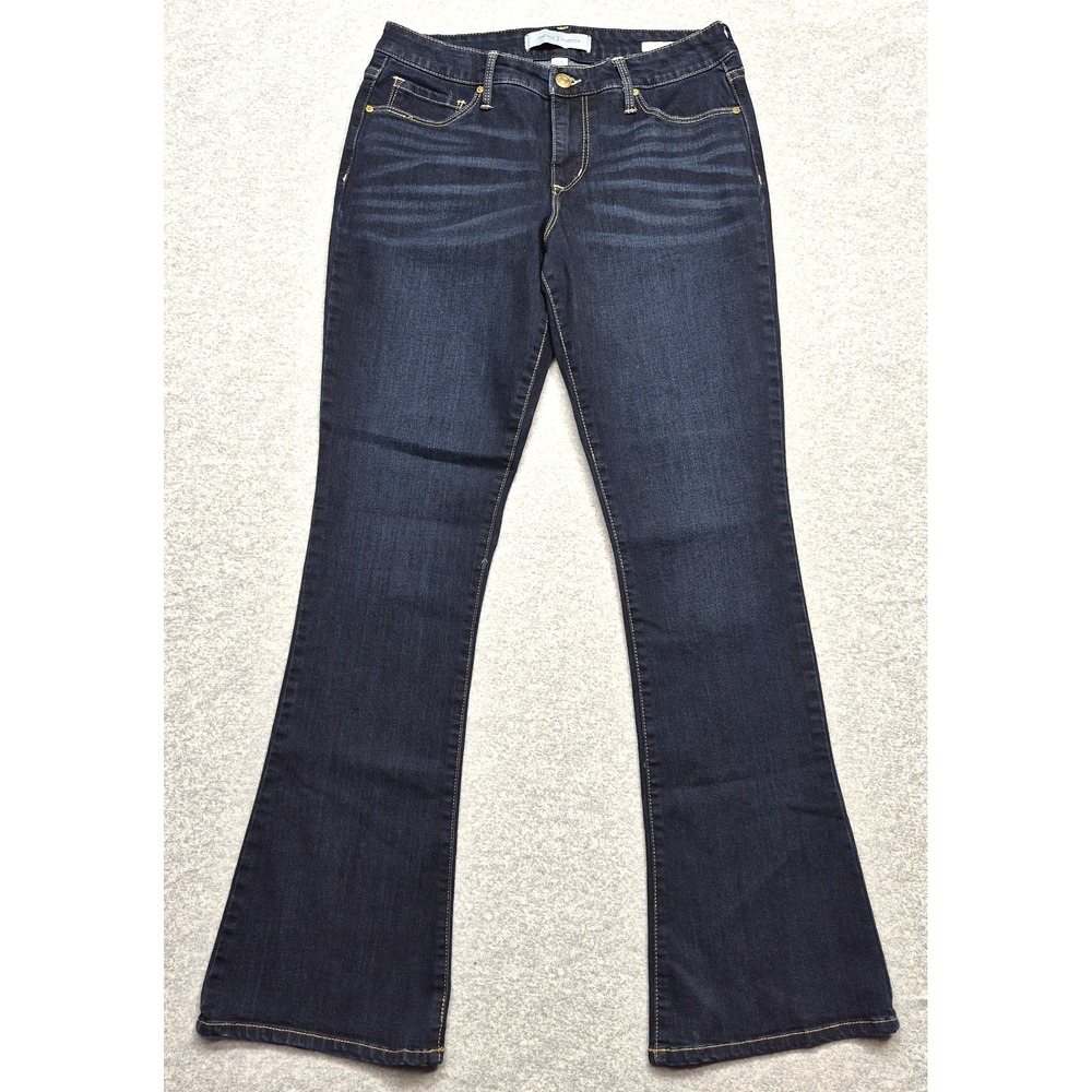 Vintage America Jeans Womens 6 28 Wonderland Micro Bootcut Blue Denim Stretch